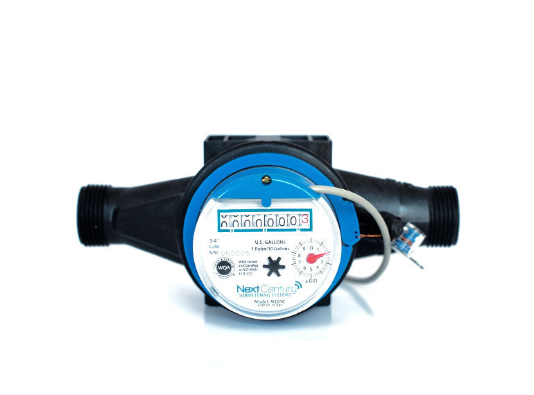 NextCentury 3/4" Poly Water Meter CA W&M APPROVED