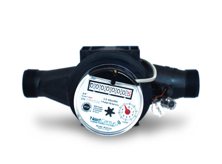 NextCentury 3/4" Poly Water Meter CA W&M APPROVED