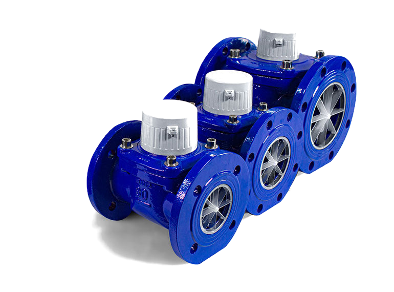 M&E Cold & Hot Cast Iron Water Turbine Meter (3" - 8")