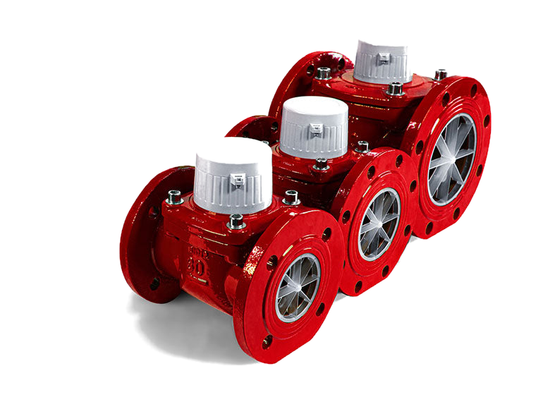 M&E Cold & Hot Cast Iron Water Turbine Meter (3" - 8")
