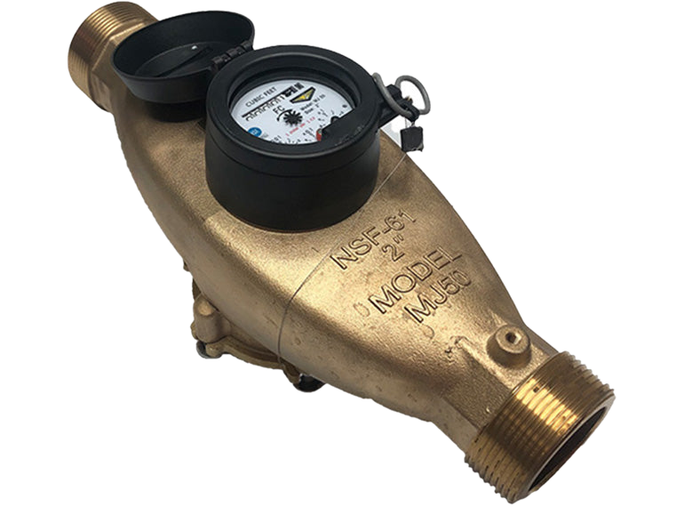 M&E Multi-Jet Bronze Water Meter 3/4" - 2"