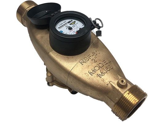 M&E Multi-Jet Bronze Water Meter 3/4" - 2"