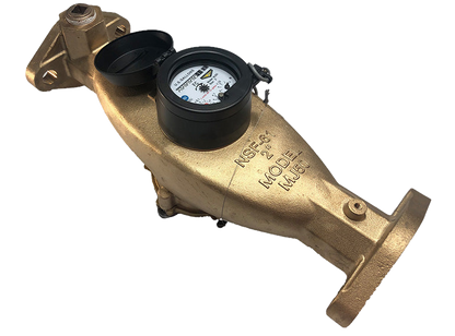 M&E Multi-Jet Bronze Water Meter 3/4" - 2"