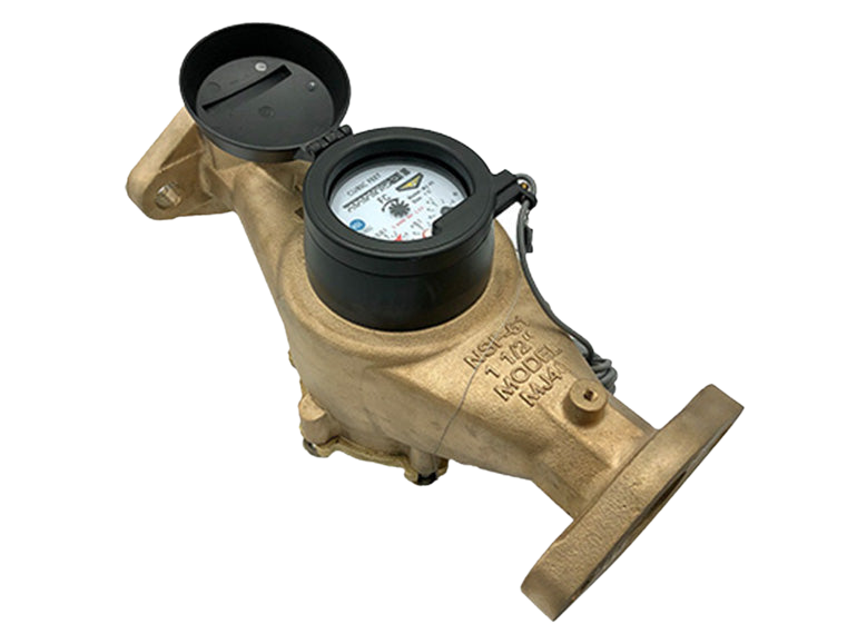 M&E Multi-Jet Bronze Water Meter 3/4" - 2"