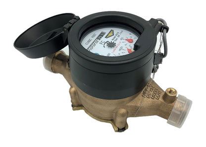 M&E Multi-Jet Bronze Water Meter 3/4" - 2"