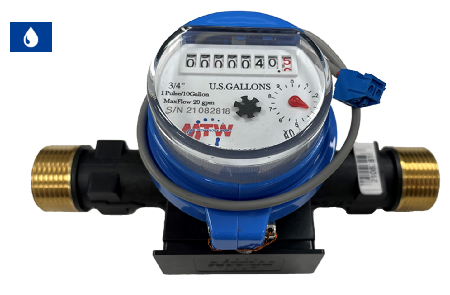 MTW Multi-Jet Poly Cold & Hot Water Meter CA W&M APPROVED