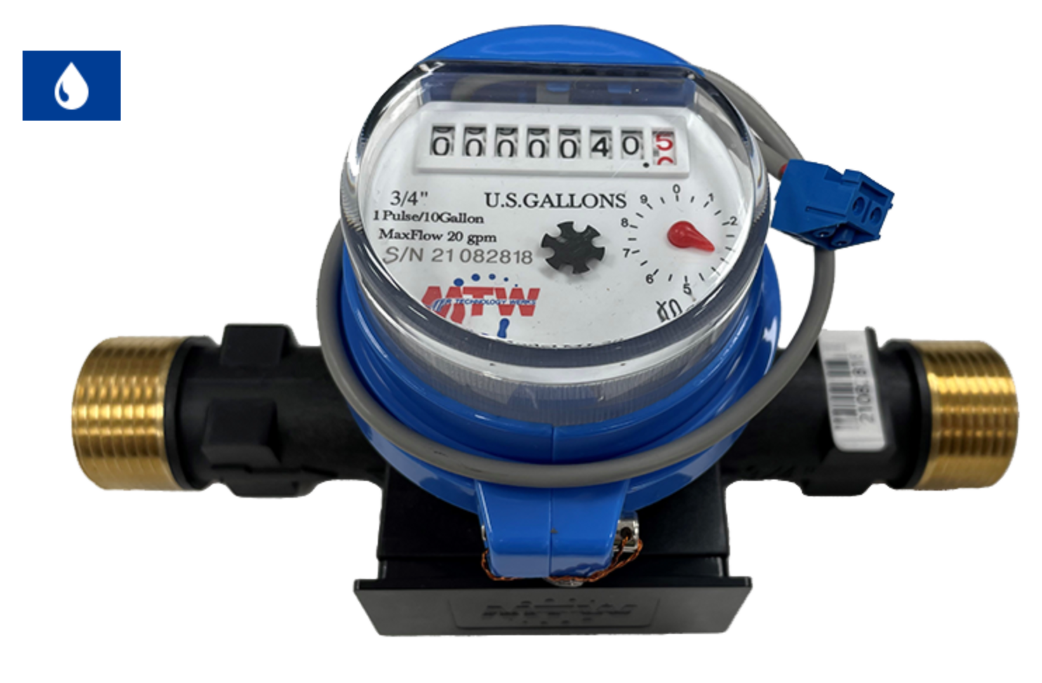 MTW Multi-Jet Poly Cold & Hot Water Meter CA W&M APPROVED